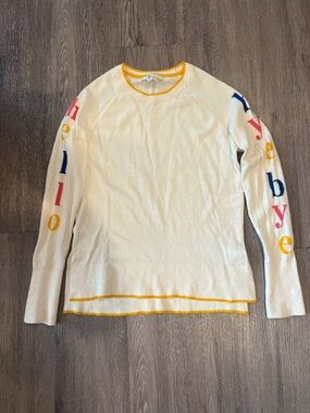 Boden sweater in like new condition “hello” and “bye bye” on the sleeves (XS)